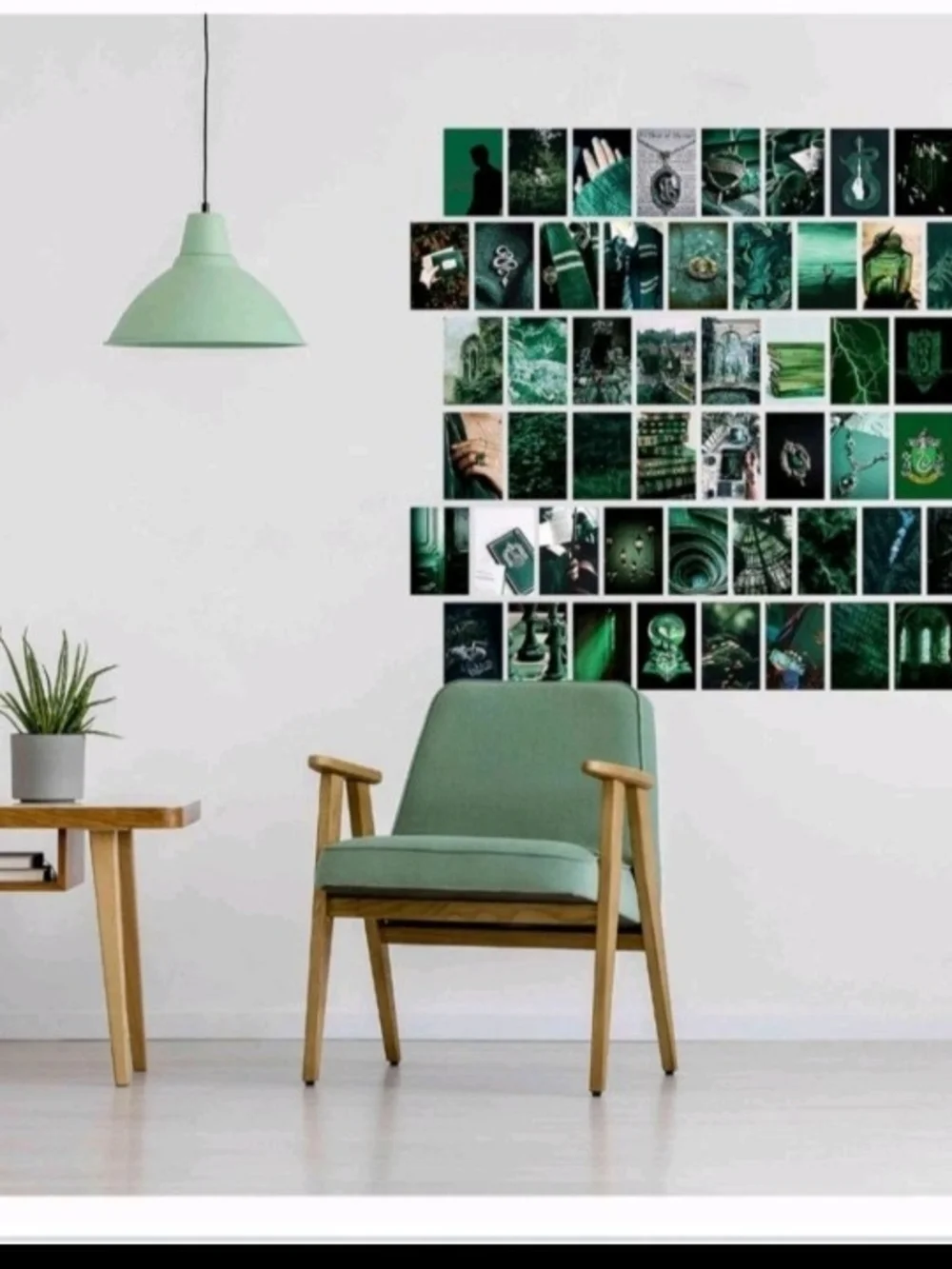 NWOT 50pcs Photo Wall Collage Double Sided Slytherin & Pink Cards Teen Decor